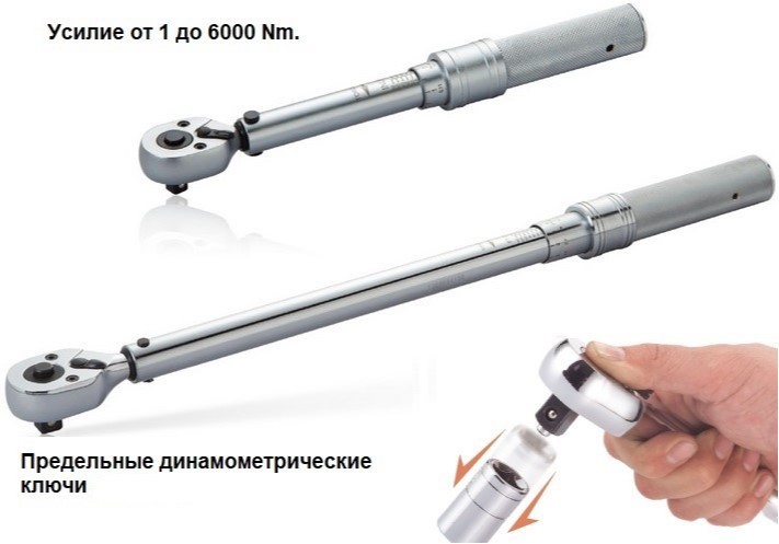 Ключи динамометрические предельного типа (Серия CMTN) СМТ купить с доставкой по всей России