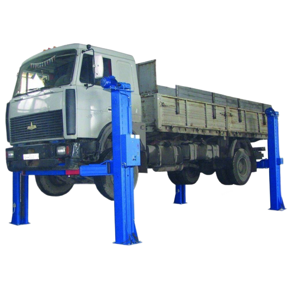 Стационарный 4-стоечный подъемник для грузовых автомобилей ПС16 купить с доставкой по всей России